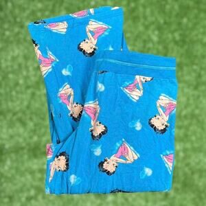 Blue betty boop pajama pants